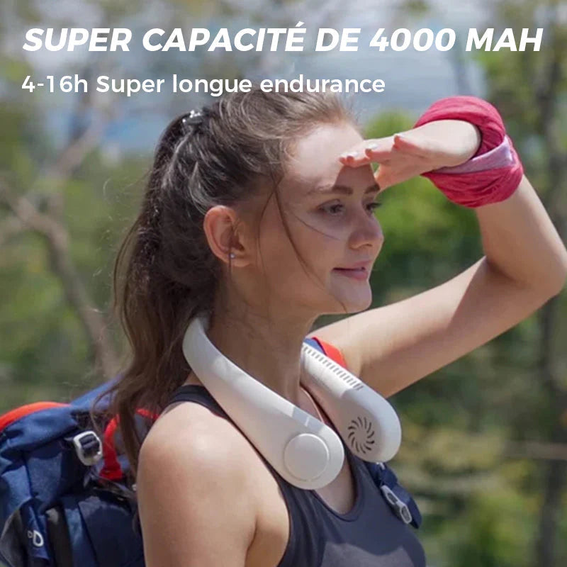 Ventilateur de Cou Portable, Ventilateur Personnel Portable