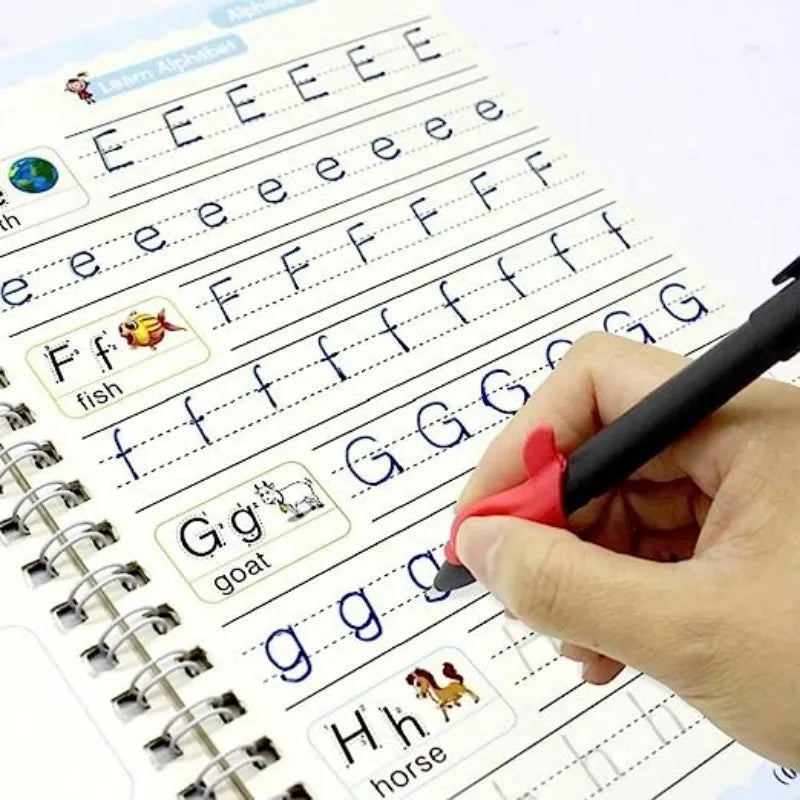Cahier Magique d'Apprentissage Réutilisables pour Enfants