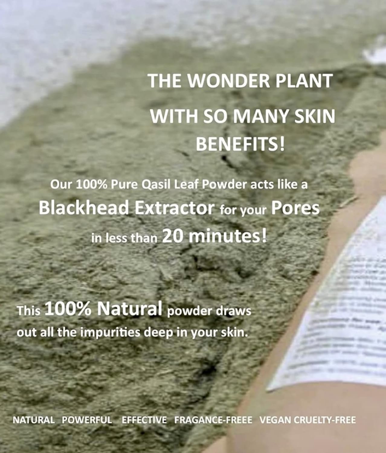 Poudre de Qasil 100 % Pure – Le Secret Naturel pour une Peau Radieuse - 100g