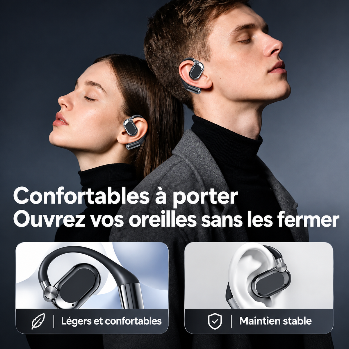 Écouteurs Bluetooth Intelligents Compatibles avec la recharge des Smartphones- 🎧 Écoutez votre musique. Gardez votre téléphone chargé.