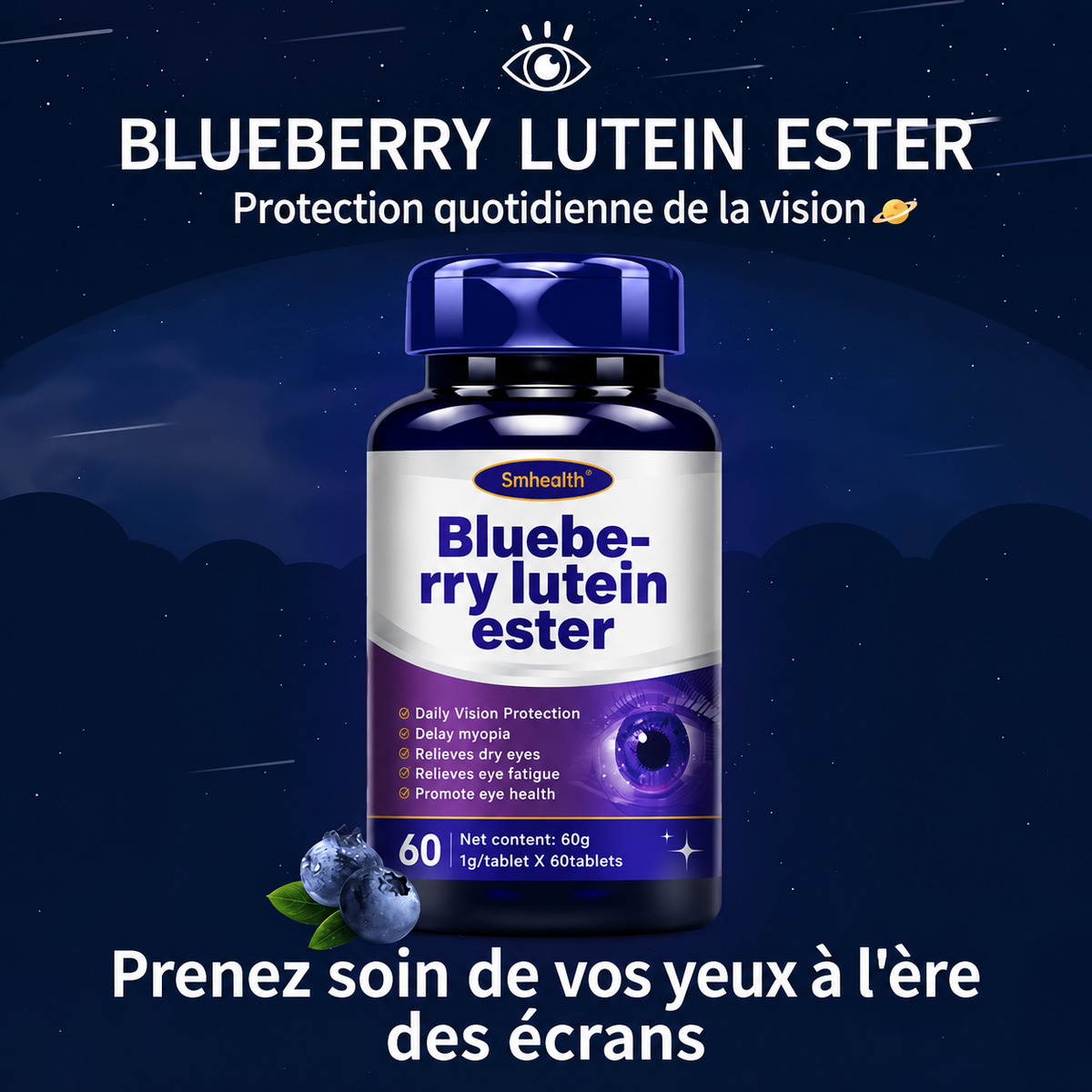 BLUEBERRY LUTEIN ESTER - Une solution Naturelle pour soutenir votre vision.