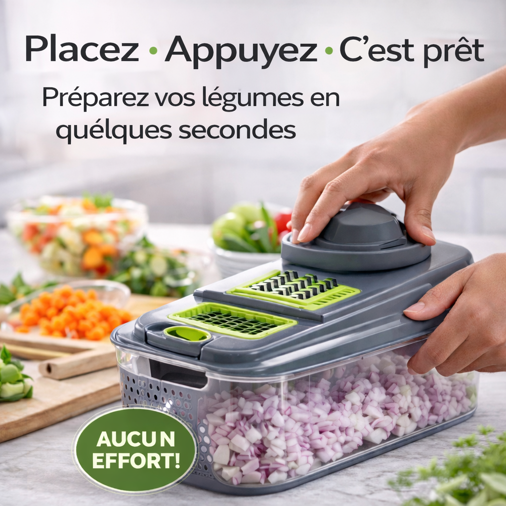 COUPE-LÉGUMES MULTIFONCTION 22-EN-1 | PRÉPAREZ VOS LÉGUMES EN QUELQUES SECONDES