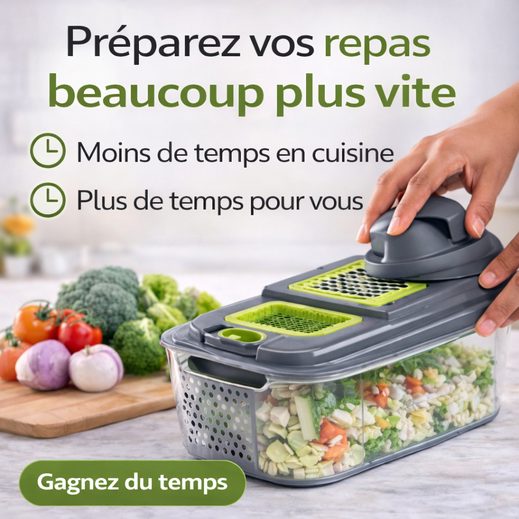 COUPE-LÉGUMES MULTIFONCTION 22-EN-1 | PRÉPAREZ VOS LÉGUMES EN QUELQUES SECONDES