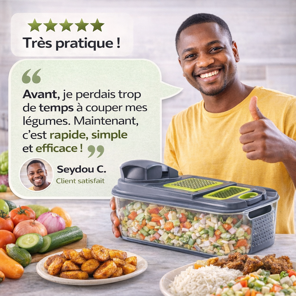 COUPE-LÉGUMES MULTIFONCTION 22-EN-1 | PRÉPAREZ VOS LÉGUMES EN QUELQUES SECONDES