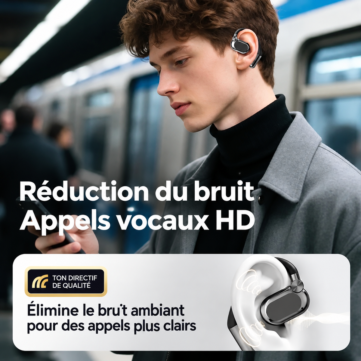 Écouteurs Bluetooth Intelligents Compatibles avec la recharge des Smartphones- 🎧 Écoutez votre musique. Gardez votre téléphone chargé.
