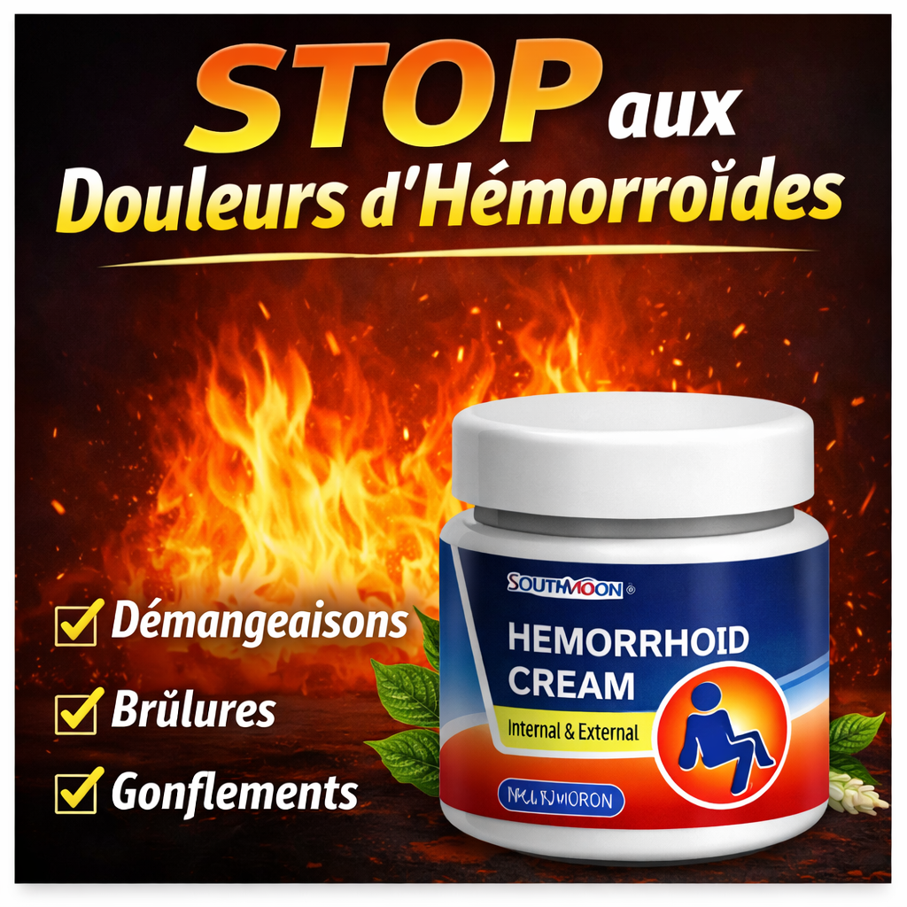 Crème contre  des Hémorroïdes – Soulagement rapide des Hémorroïdes.