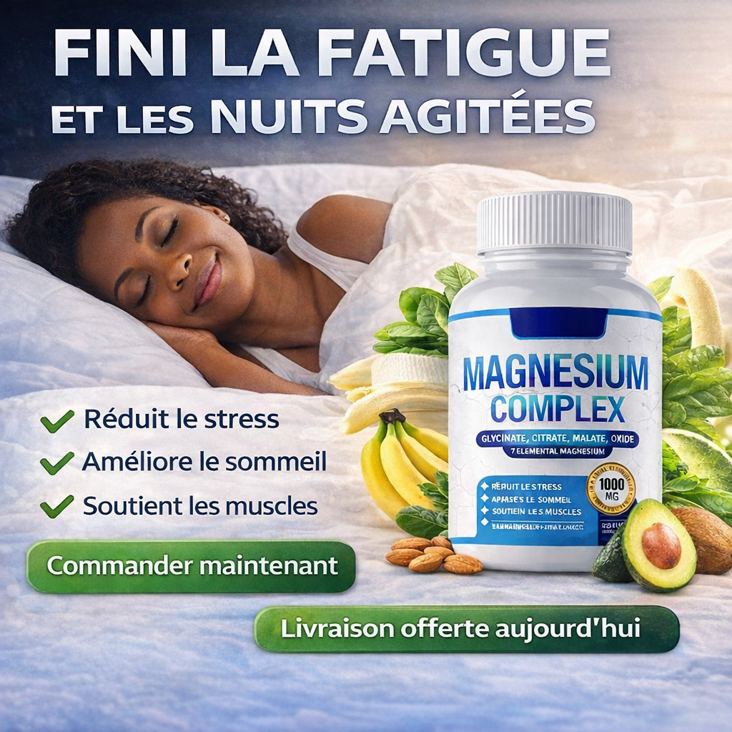 ⚡ Magnesium Complex™-Votre corps manque peut-être de magnésium.