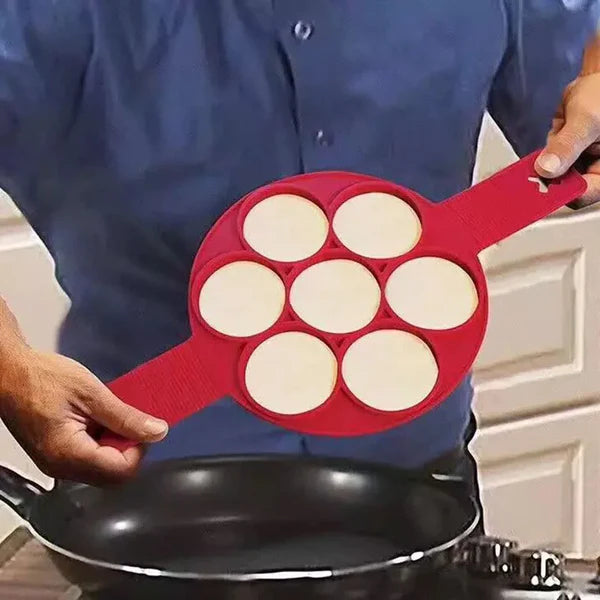 FLIP'N'COOK, Moules en silicone pour pancakes et mini omelettes
