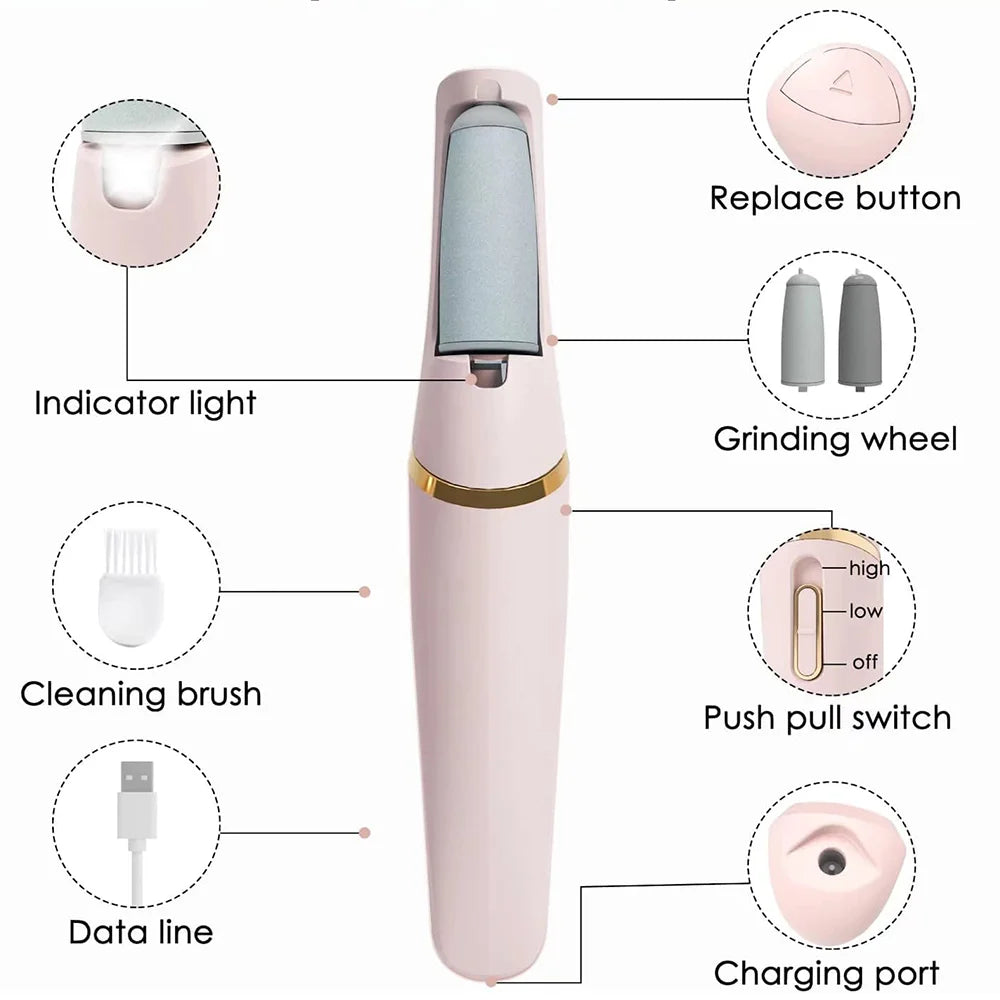 Râpe Pied Electrique pour rendre vos pieds lisse et doux