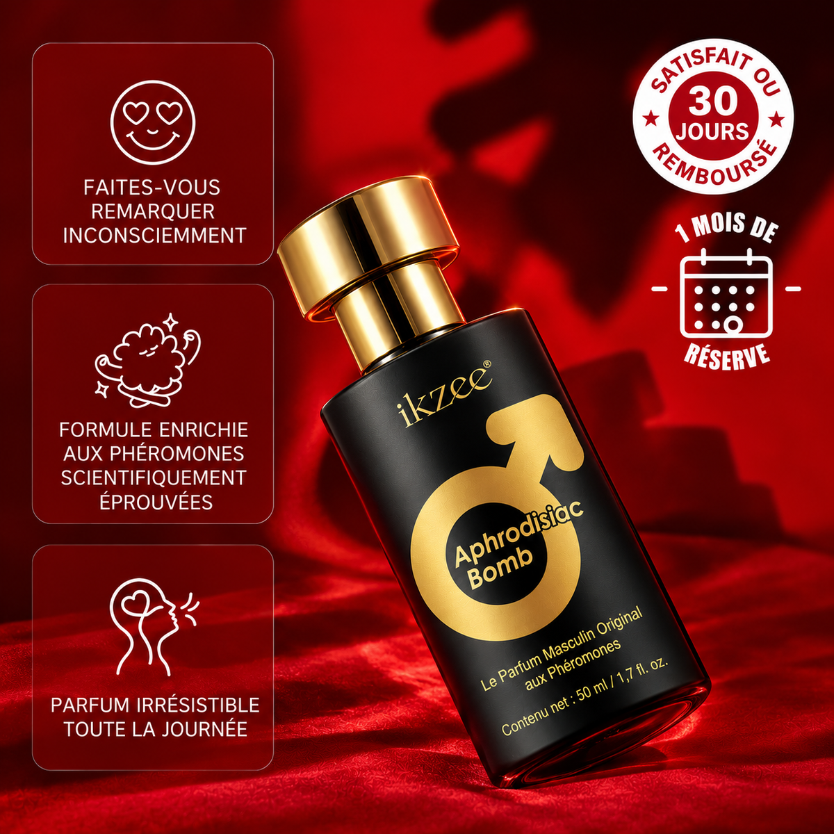 Rendez la obsédée par vous - Augmentez votre pouvoir de séduction - Parfum envoûtant pour homme et femme