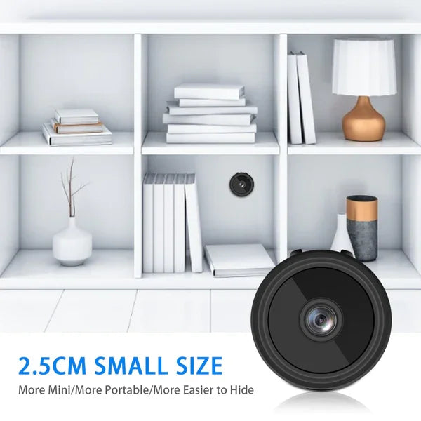 Mini Caméra de suveillance Sans Fil –Sécurité Intelligente de résooution 1080P HD Voyez. Écoutez. Surveillez. Protégez.