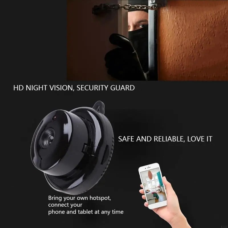 Mini Caméra Sans Fil V380 – Sécurité Intelligente 1080P HD Voyez. Écoutez. Surveillez. Protégez.