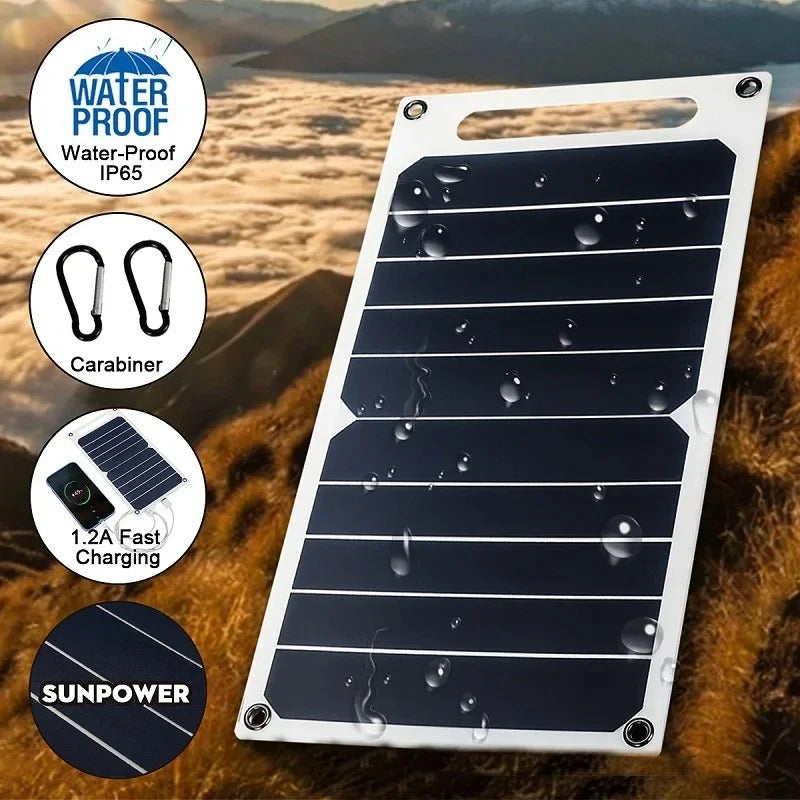Chargeur Solaire Portable pour Téléphone – Autonomie Garantie Partout, Sans Électricité