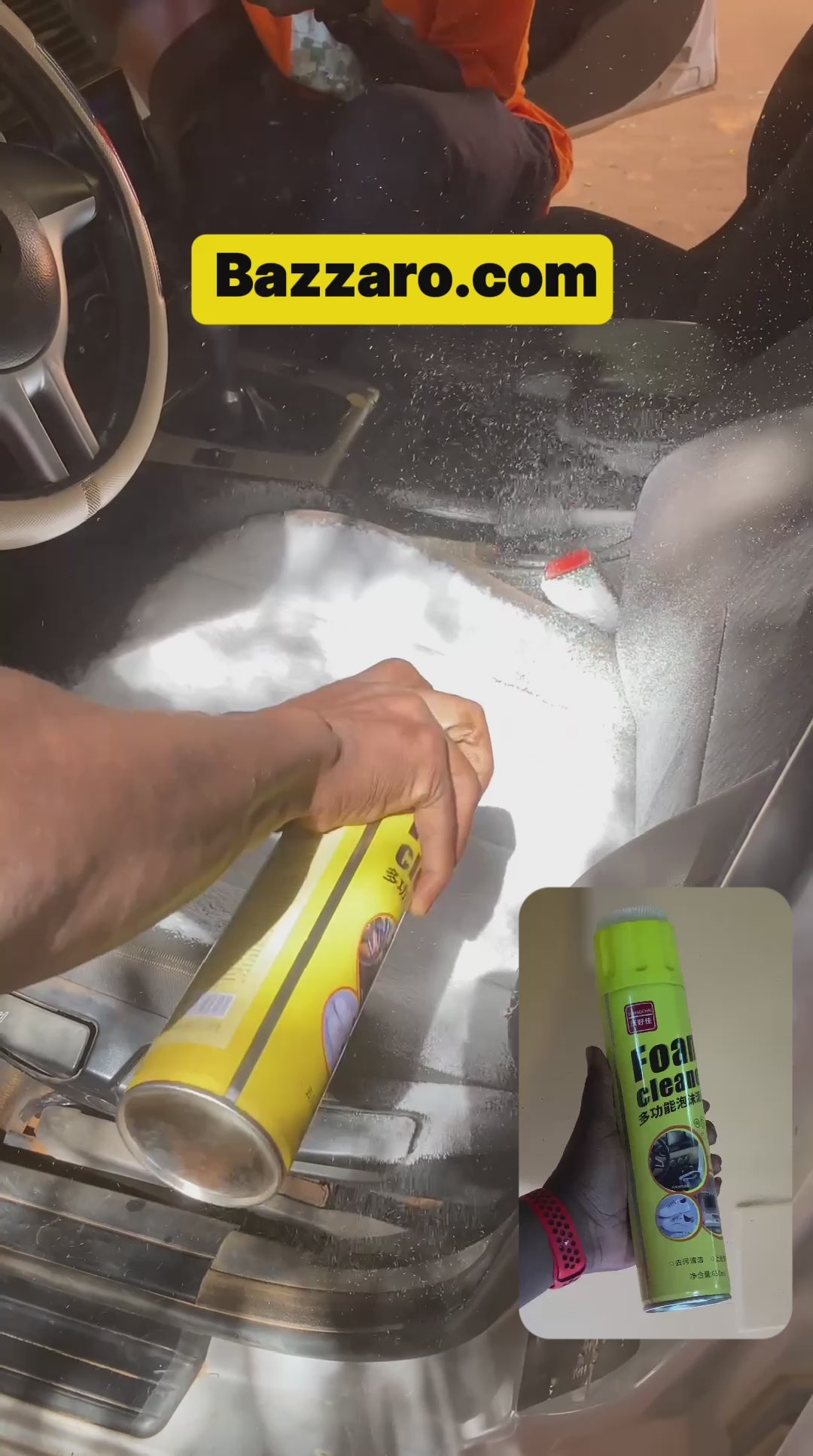 Mousse Nettoyante Multifonction pour Voiture et Maison
