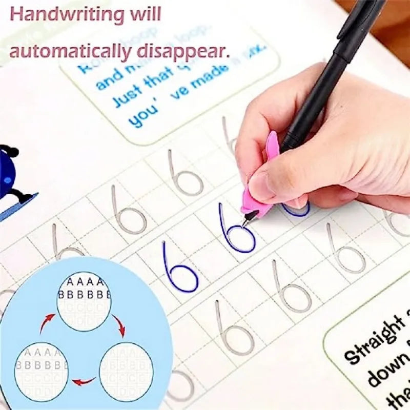 Cahier Magique d'Apprentissage Réutilisables pour Enfants